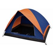Палатка за къмпинг MAXIMA, Двуместна, Двуслойна, 190x145xH110 см, Син с оранжев /90010102/