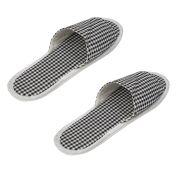 Хотелски чехли, Отворени, 39-42 номер, Черен с бял /950253/