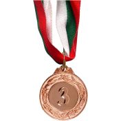 Медал MAXIMA, 4.5 см, За трето място, С трикольорна лента /00017003/