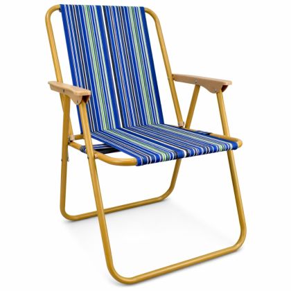 Сгъваем стол MAXIMA, Изработен от стомана и плат Oxford, Дизайн 4 /60020204/