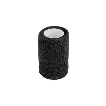 Лента за фиксиране на футболни кори и чорапи MAXIMA, Ширина 75 мм, Дължина 4.50 м, Черна /49004704/