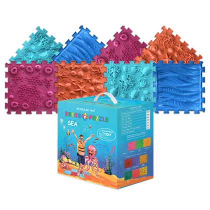 Модулен сензорен килим ORTHO PUZZLE, Микс Море /270112/