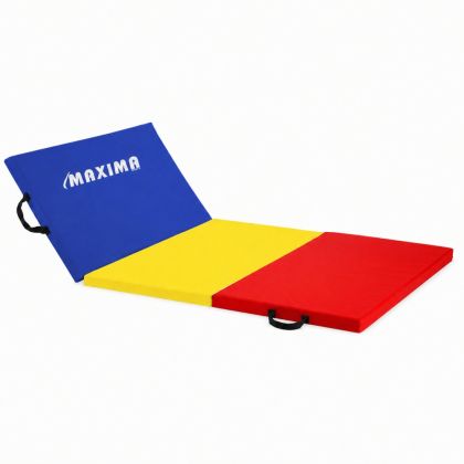 Gymnastics mat MAXIMA, foldable into 3 sections, 180 x 60 x 5 cm, PU leather, EPE filling /300067/