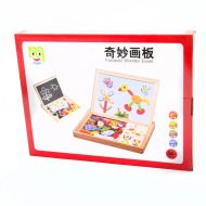 Образователен комплект с дъска и магнити в дървена кутия MAXIMA /270263/