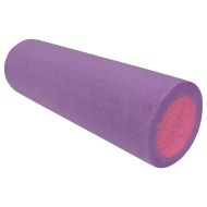 Фоумролер за пилатес и йога MAXIMA, 45 х Ф15 см, С гладка повърхност, Лилав с розов /30001919/