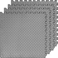 Настилка MAXIMA, 61х61х2 см, Изработена от EVA, Комплект 4 броя, Светлосиви /30002409/