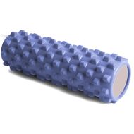 Фоумролер за пилатес и йога MAXIMA, 45 х Ф14 см, С грайфери за масажи, Светлосин /30004606/