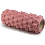 Фоумролер за пилатес и йога MAXIMA, С релефна повърхност за масажи, 33 х Ф13 см, Розов /30002902/
