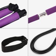 Комплект за пилатес MAXIMA, лост с два ластика, Лилав /31041101/