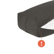 Йога възглавница Випасана MAXIMA, 62x30x20 см, Сив /30008501/