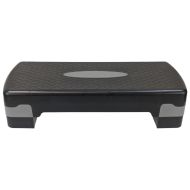 Стъпало за аеробика MAXIMA, 68 х 29 х H10 или 15 см, Черен със сив /91044002/