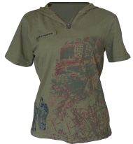 Тениска дамска ONEPOLAR, Зелен каки, Размер M /PO292301/