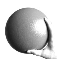 Топка за доджбол, народна топка, хандбал MAXIMA Alligator skin, 6 инча / 15 см, Синя /20091905/