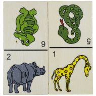 Домино дървено с диви животни MAXIMA /270707/