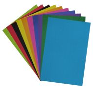Листове от велурена хартия MAXIMA, А4, 0.3 мм, 130 г / кв.м., 10 броя, 10 цвята /150485/