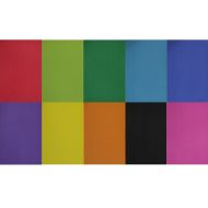 Листове от велурена хартия MAXIMA, А4, 0.3 мм, 130 г / кв.м., 10 броя, 10 цвята /150485/