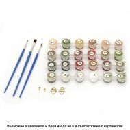 Комплект за рисуване по номера с платно 30х20 см, Модел 35 /27017135/