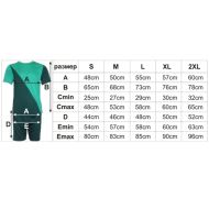 Football / volleyball / handball kit, jersey with shorts - Green with Dark Green, MAXIMA, XL /40016601/