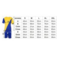 Football / volleyball / handball kit, jersey with shorts - Dark Blue with Yellow, MAXIMA, 2XL /40016504/
