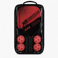 Pickleball set MAXIMA, 2 rackets with 4 balls, red (20096404)