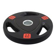Weight plate MAXIMA 2.5 kg, for bars ø25-28 mm, rubberized with metal ring and handles /310559/