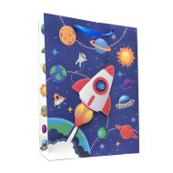 Gift paper bag, 30 x 39 x 12 cm, 3D, kids space design /140813/