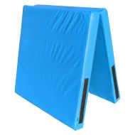 Foldable gym mat MAXIMA, 200 x 100 x 10 cm, PU leather, foam filling /30005601/