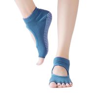 Yoga socks MAXIMA, open toes, Blue /40073206/