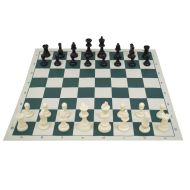 Шах с платно от PU кожа MAXIMA, 50х50 см, Фигури 4.5 – 9.5 см /270783/