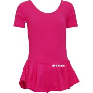 Dance (ballet) leotard with short sleeves and skirt, Cyclamen, size XL /40042904/