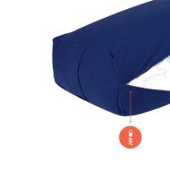 Vipassana yoga cushion MAXIMA, 62 x 30 x 20 cm, Blue /30008503/