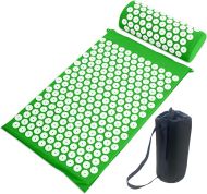 Acupressure massage mat set with pillow MAXIMA, Green /30001002/