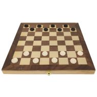 Шах, дама и табла 3 в 1 MAXIMA, Фурнир с интарзия, 34 см, Фигури 3 - 7 см /270768/