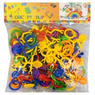 Construction set MAXIMA, 500 g, elements in different colors /270398/