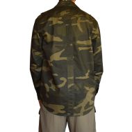 Camouflage cotton shirt ONE POLAR, Green, Size XL /PO275602