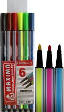 Markers 6 colors 17 cm MAXIMA large /190060/