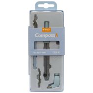 Compass set with breakable arm and accessories in box, blue /15000401/