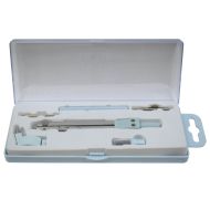 Compass set with breakable arm and accessories in box, blue /15000401/