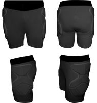 Protective shorts MAXIMA, black, size M /40056003/