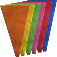 Decorative flags, triangular, multicolor set of 12 with rope, MAXIMA /400156/