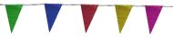 Decorative flags, triangular, multicolor set of 12 with rope, MAXIMA /400156/
