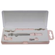 Compass set with breakable arm and accessories in box, pink /15000402/