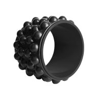 Yoga wheel MAXIMA, Ø28 x 19 cm, textured, Black /30003802/