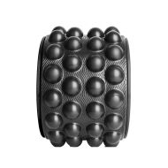 Yoga wheel MAXIMA, Ø28 x 19 cm, textured, Black /30003802/