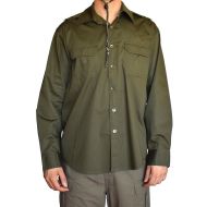 Cotton shirt ONE POLAR, Dark Green, Size 2XL /PO275609