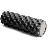 Foam roller MAXIMA, 45 x Ø14 cm, massage grip surface, Black /30004604/