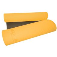 Yoga mat MAXIMA, 182 x 61 x 0.6 cm, made of TPE, orange with black /30101805/