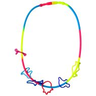 Silicone necklace with phosphorescent effect /220778/