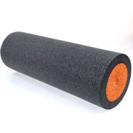 Foam roller MAXIMA, 45 x Ø15 cm, smooth surface, Black/orange /30001920/