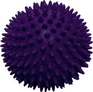 Massage ball MAXIMA, 70 mm, dense with spikes, Purple /31068002/